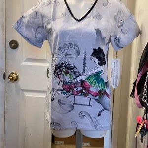 Tooniforms betty booo scrub top